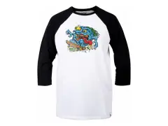 TSG "Skatecreep Raglan" 3/4 Longsleeve - Grey Melange/Black