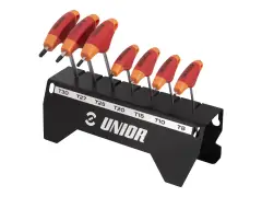 Unior "193TX-US.1" T-Handle TX Wrench Set - T8 to T30 Unior "193TX-US.1" T-Handle TX Wrench Set - T8 to T30