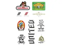 United Bikes Sticker Sheet United Bikes Sticker Sheet