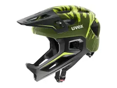 uvex "react jr. fullface" Fullface Helm - Dark Olive Matt (Kids) uvex "react jr. fullface" Fullface Helm - Dark Olive Matt (Kids)