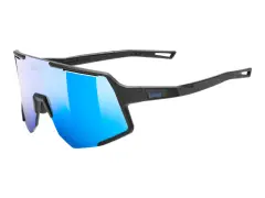 uvex "sequenze" Sonnenbrille - Mirror Blue Lens / Black Matt
