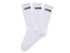 Vans "Classic Crew ROX II" Socks (3 Pair) - White/Black