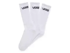 Vans "Classic Crew ROX" Socks (3 Pair) - White/Black