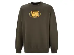 Vans "Classic Oval Crew" Pullover - Coal Brown