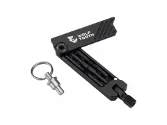 Wolf Tooth "6-Bit Hex Wrench" Multi Tool with Keychain Wolf Tooth "6-Bit Hex Wrench" Multi Tool with Keychain