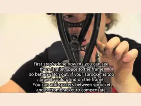How to install a crank and sprocket on your BMX bike (video)