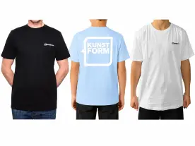 kunstform Backlogo Shirts wieder da – auch für Kids!