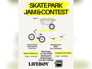 Skatepark Jam & Contest am 12.09.2026 in Göppingen