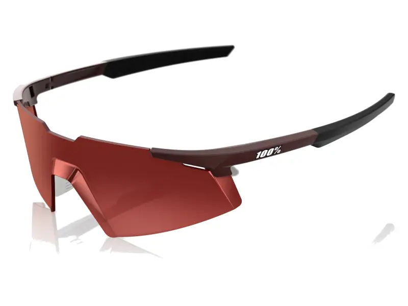 100 Percent "A2" Sunglasses - Brown/Red Gradient Lens / Run Soft Tact Chocolate