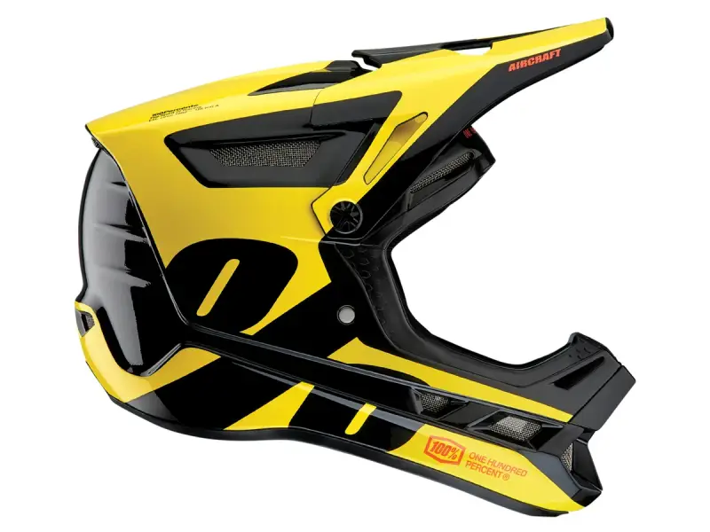 100 Percent "Aircraft BMX/Downhill" Fullface Helmet - LTD Neon Yellow