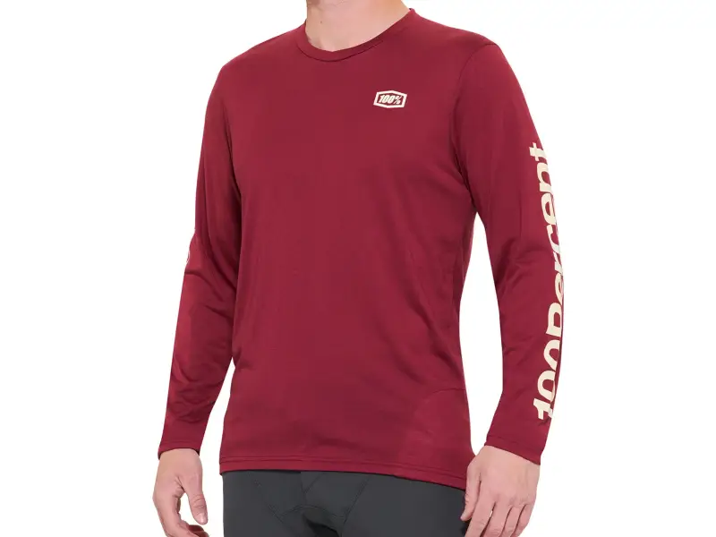 100 Percent "Airmatic" Jersey Longsleeve - Merlot