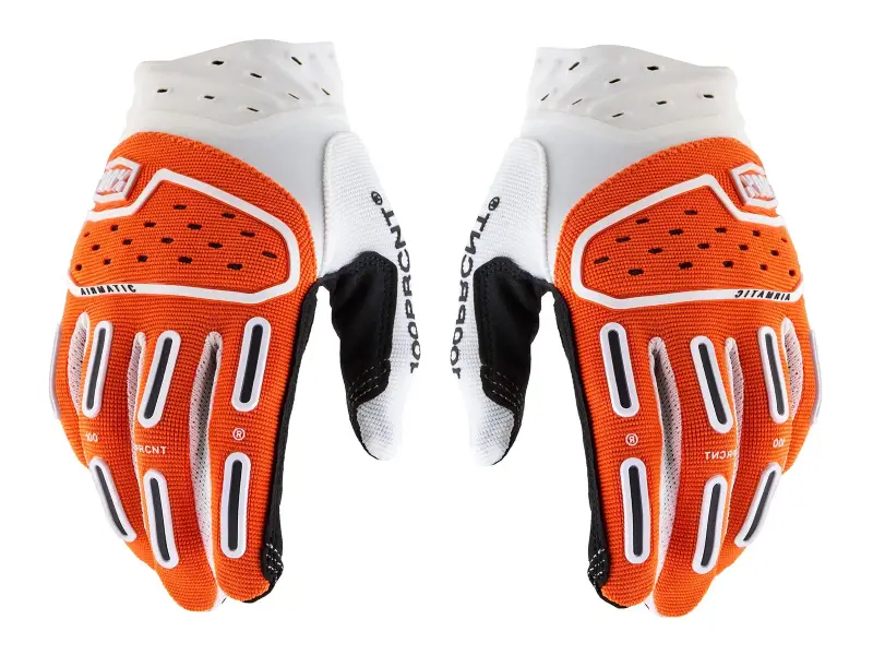 100 Percent "Airmatic V2" Handschuhe - Orange/White
