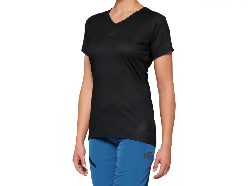 100 Percent "Airmatic Woman" Jersey T-Shirt - Black