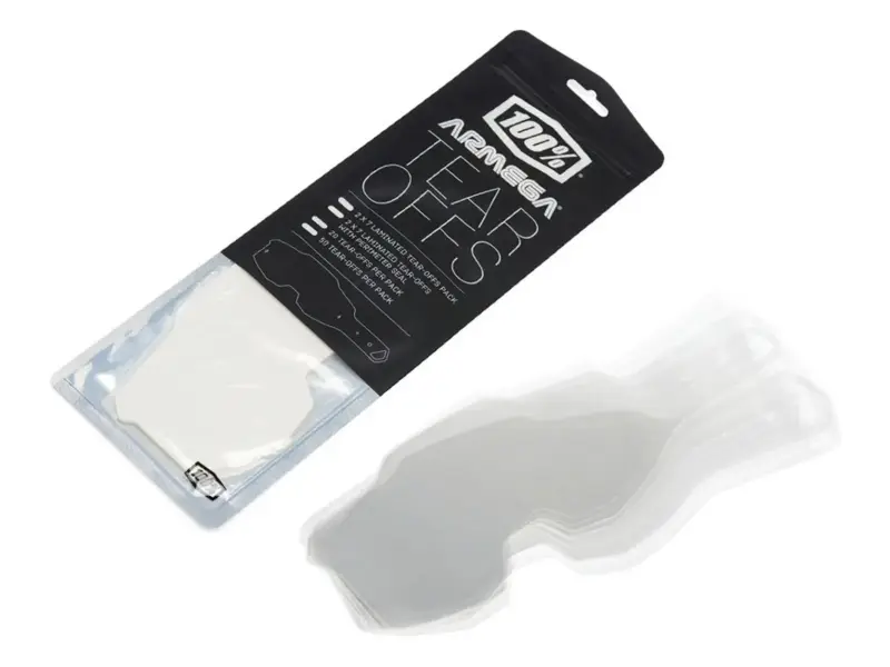 100 Percent "Armega, ARmatic" Goggle Tear-Off Films (50 pcs)