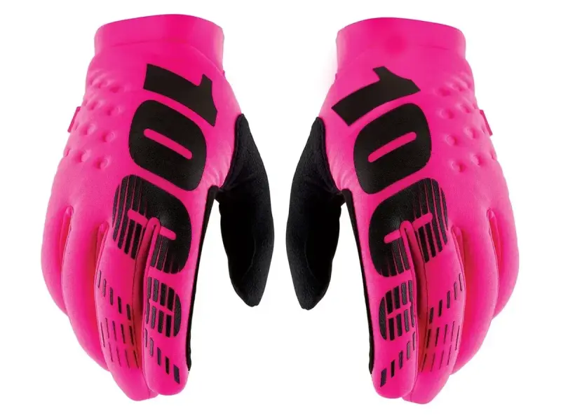 100 Percent "Brisker Cold Weather" Gloves - Neon Pink/Black