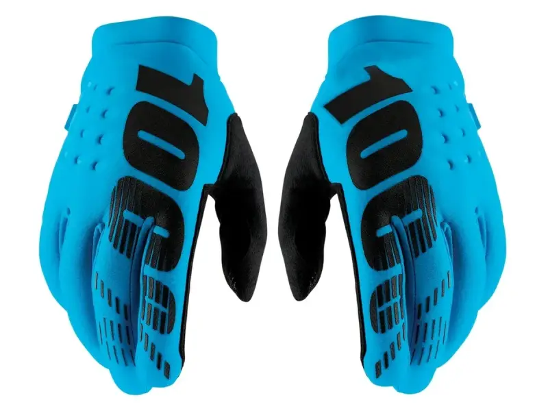 100 Percent "Brisker Cold Weather" Gloves - Turquoise/Black
