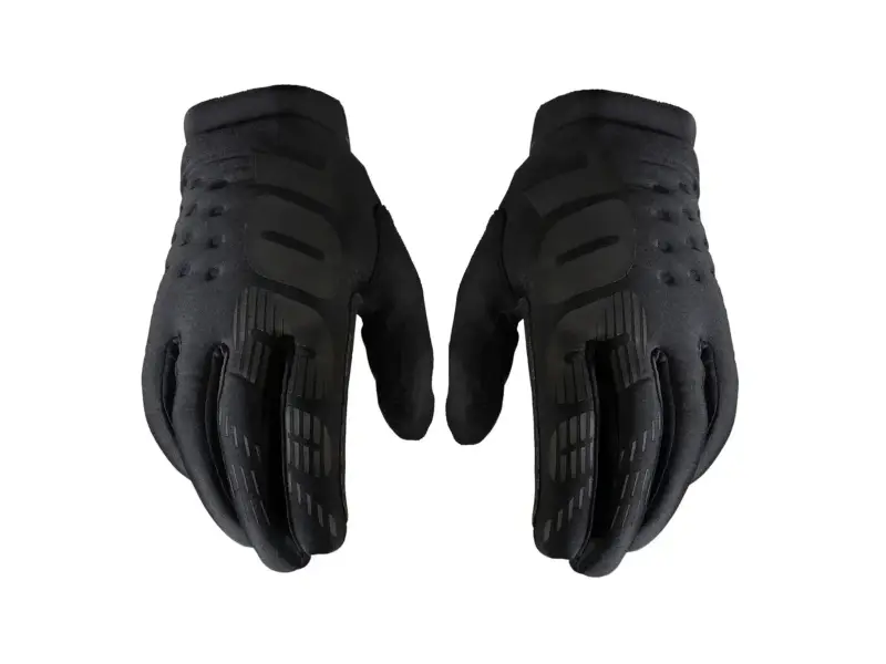 100 Percent "Brisker Cold Weather Youth" Gloves - Black (Kids)