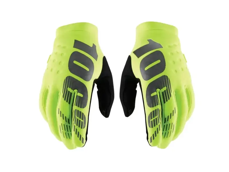 100 Percent "Brisker Cold Weather Youth" Handschuhe - Fluo Yellow/Black (Kids)
