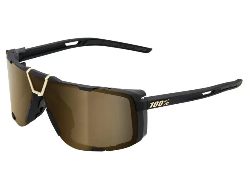 100 Percent "Eastcraft" Sunglasses - Mirror Lens / Soft Tact Black
