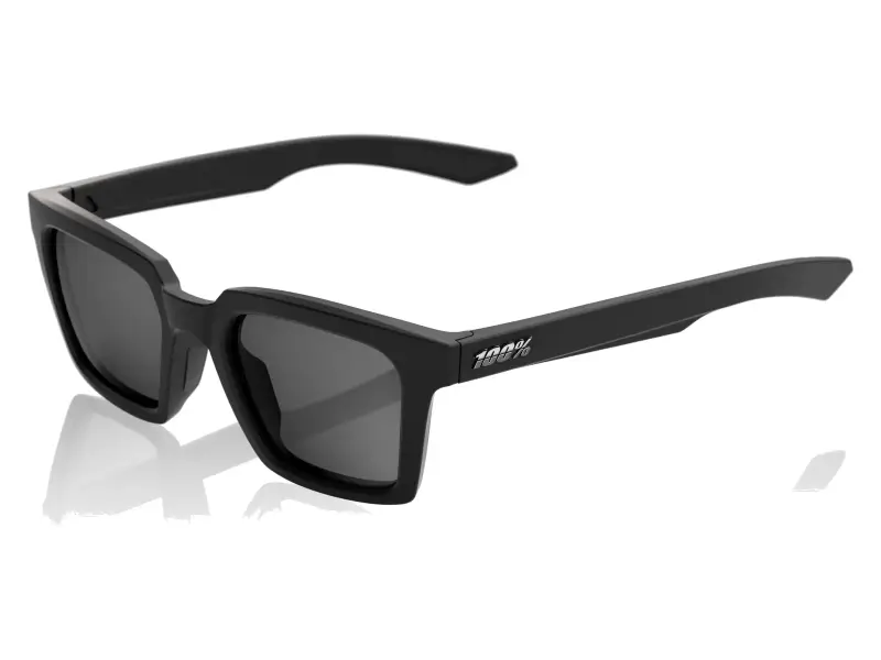 100 Percent "Erba" Sunglasses - Smoke Lens / Soft Tact Black