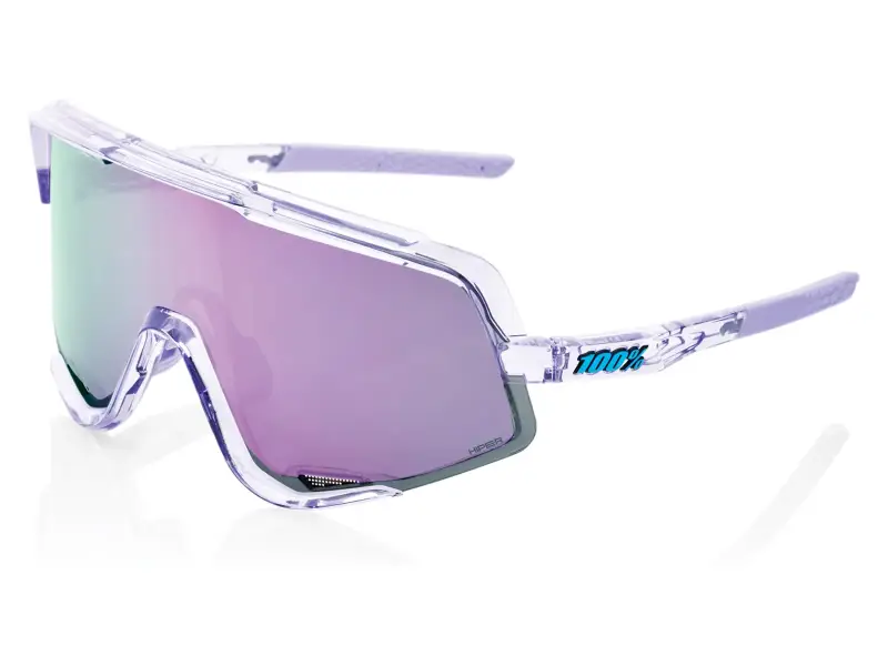 100 Percent "Glendale" Sunglasses - HiPER Mirror Lens / Polished Translucent Lavender
