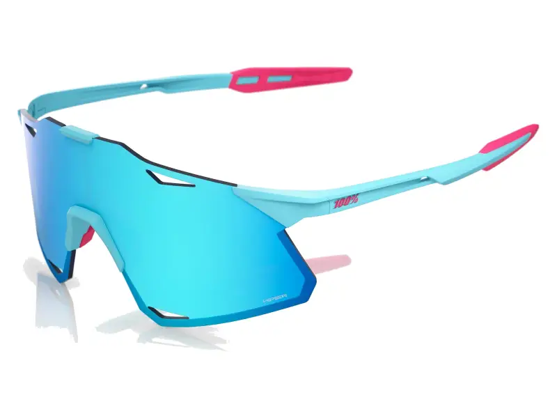 100 Percent "Hypercraft" Sonnenbrille - Tatis 4 Blue Topaz Mirror Lens / Soft Tact Blue