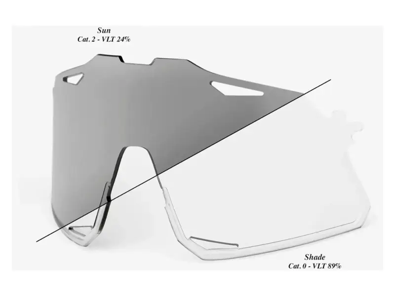 100 Percent "Hypercraft" Sunglasses Replacement Lens (photochromic, polycarbonate)