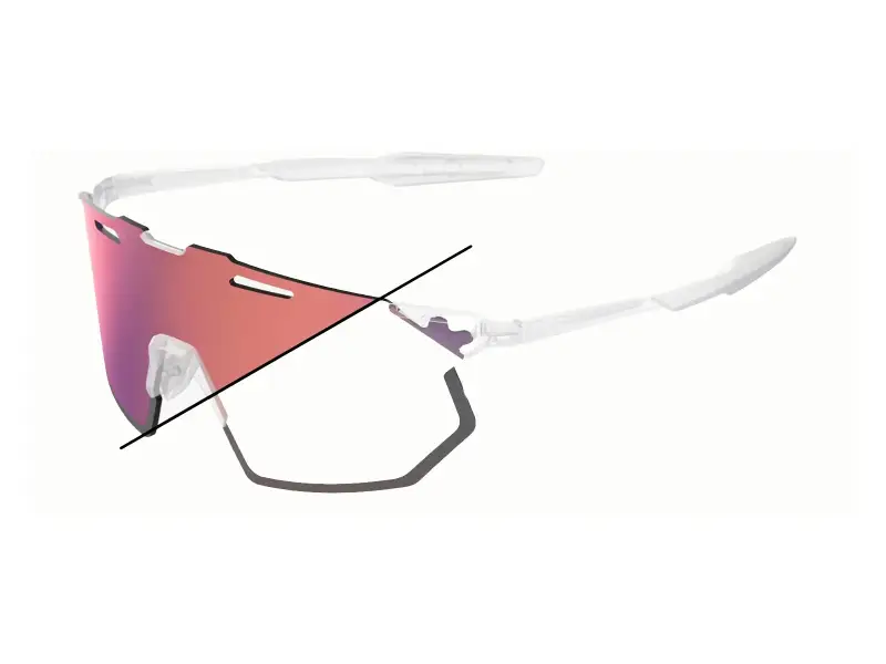 100 Percent "Hypercraft SQ" Sunglasses Replacement Lens (photochromic, mirrored, polycarbonate)