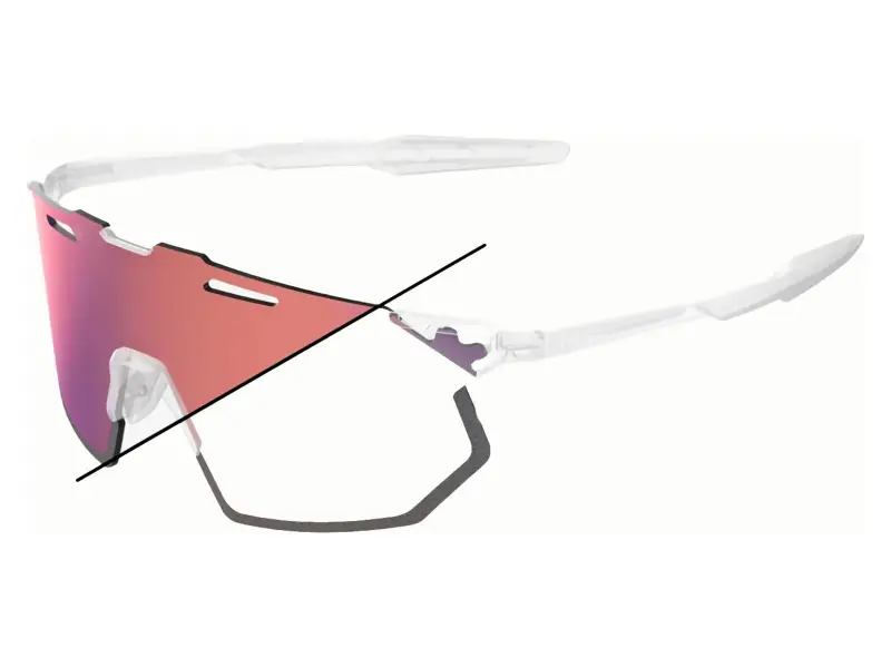 100 Percent "Hypercraft SQ" Sunglasses Replacement Lens (photochromic, mirrored, polycarbonate)