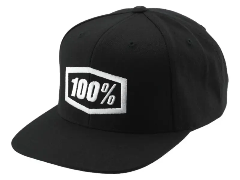 100 Percent "Icon Snapback" Cap - Black