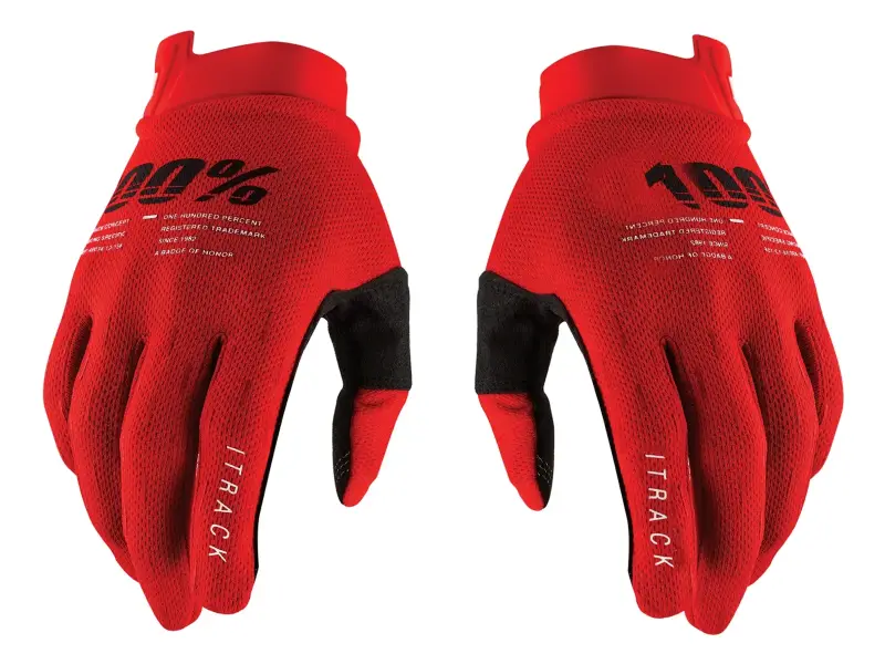 100 Percent "iTrack" Gloves - Red