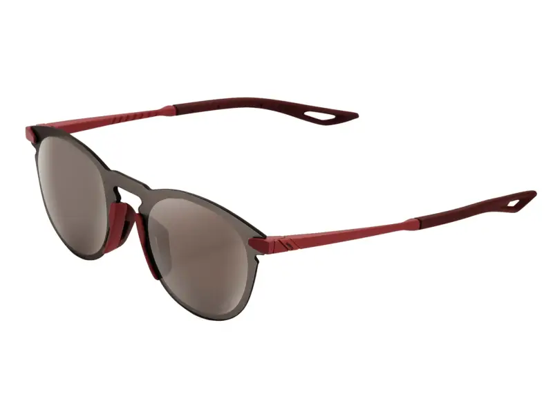 100 Percent "Legere Round" Sonnenbrille - HiPER - Mirror Lens - Soft Tact Crimson