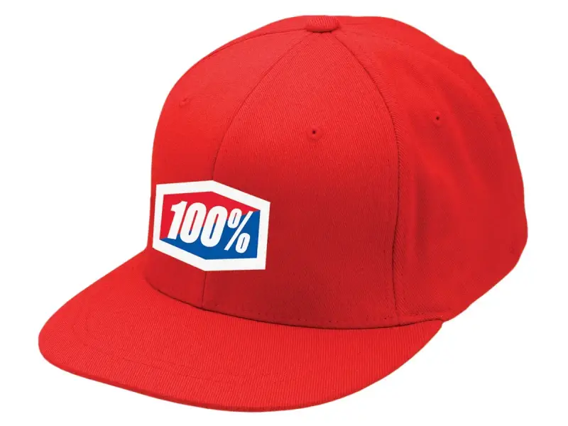 100 Percent "Official Flexfit" Kappe - Red