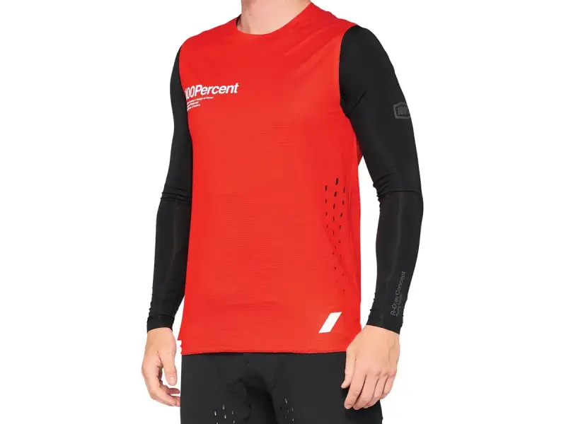 100 Percent "R-Core Concept" Jersey Tank Top - Red/Black