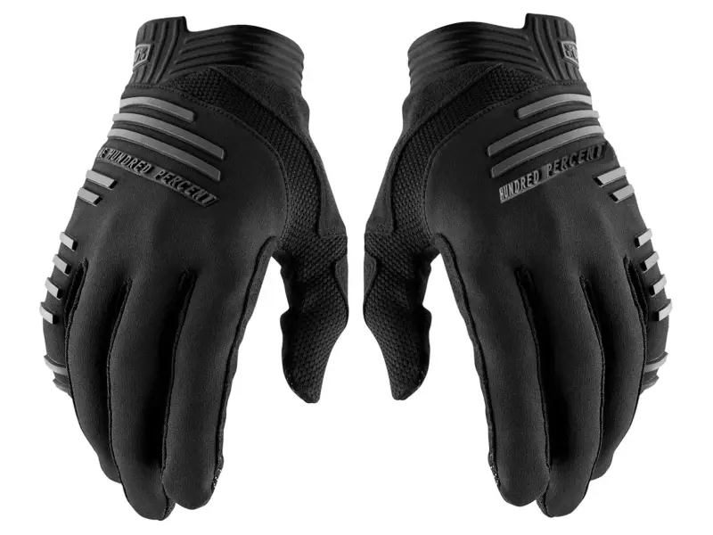 100 Percent "R-Core" Gloves - Black