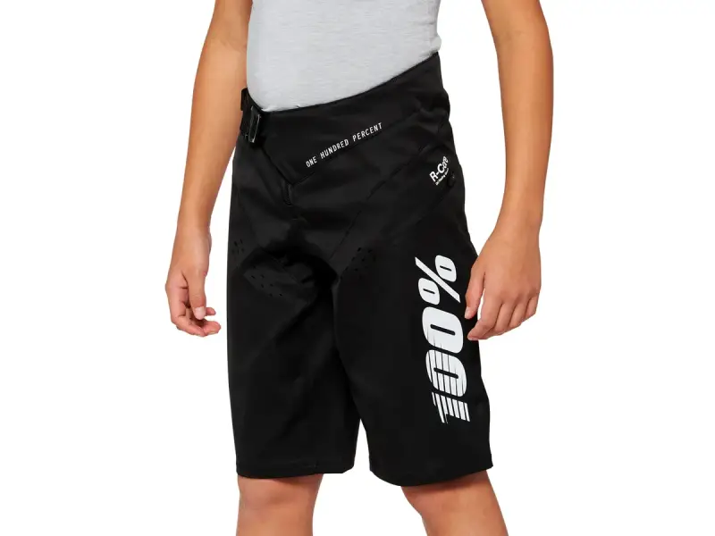 100 Percent "R-Core Youth" Short Pant - Black (Kids)