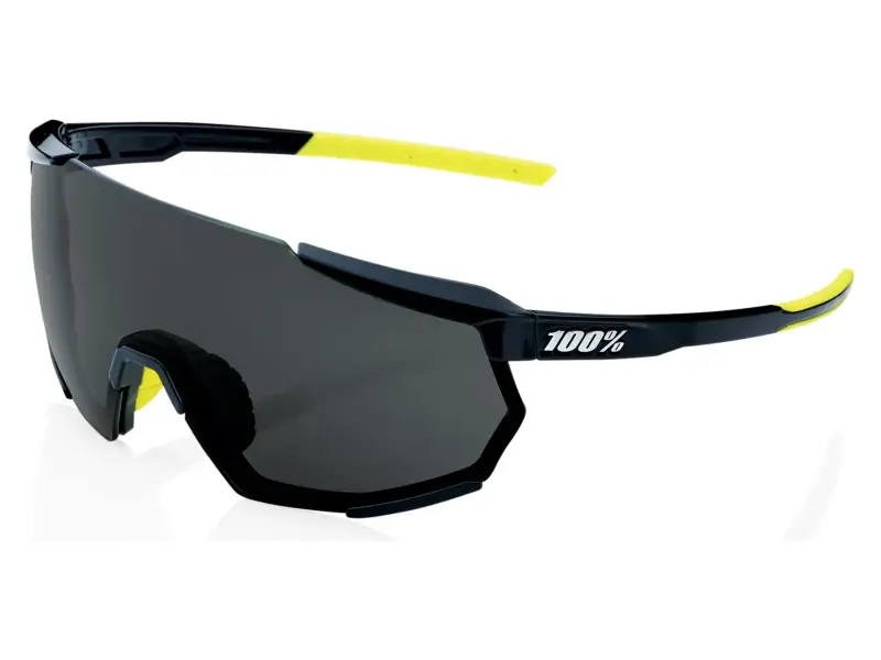 100 Percent "Racetrap 3.0" Sunglasses - Smoke Lens / Gloss Black