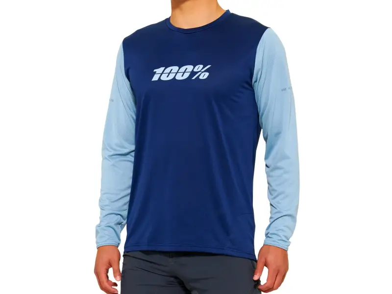 100 Percent "Ridecamp" Jersey Longsleeve - Navy/Slate