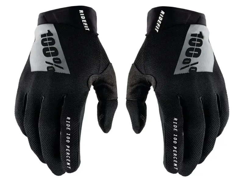 100 Percent "Ridefit" Handschuhe - Black/Grey