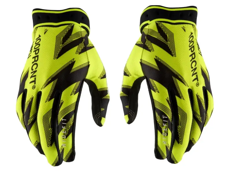 100 Percent "Ridefit" Handschuhe - Fluo Yellow/Black