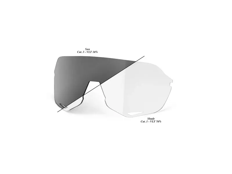 100 Percent "S2" Sunglasses Replacement Lens (photochromic)