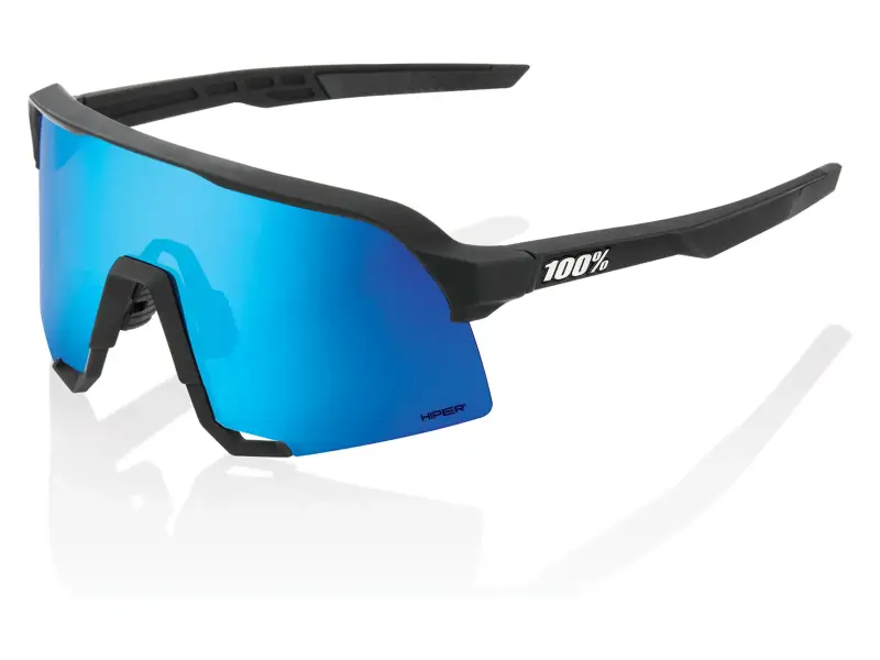 100 Percent "S3" Sunglasses - HiPER Mirror Lens / Matte Black