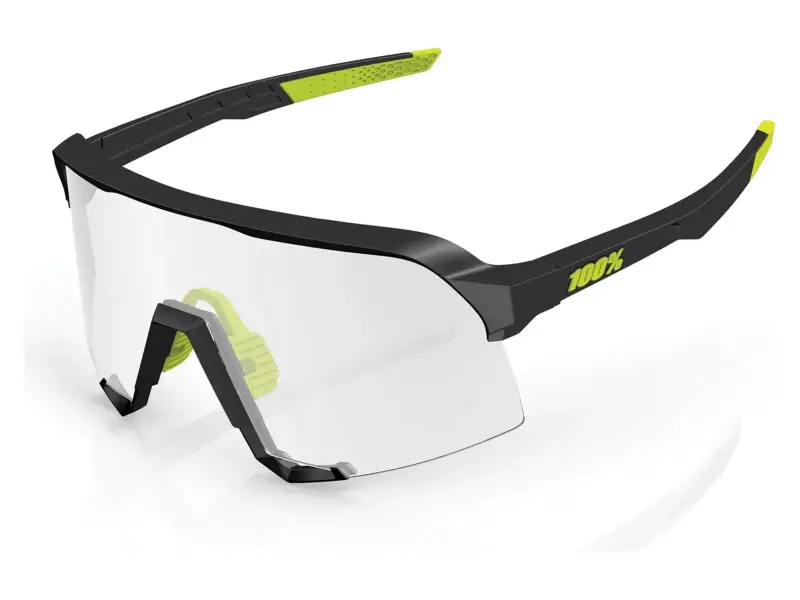 100 Percent "S3" Sunglasses - Photochromic Lens / Gloss Black