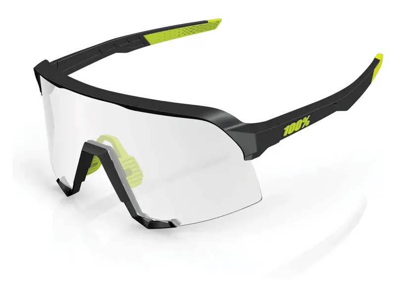 100 Percent "S3" Sunglasses - Photochromic Lens / Gloss Black