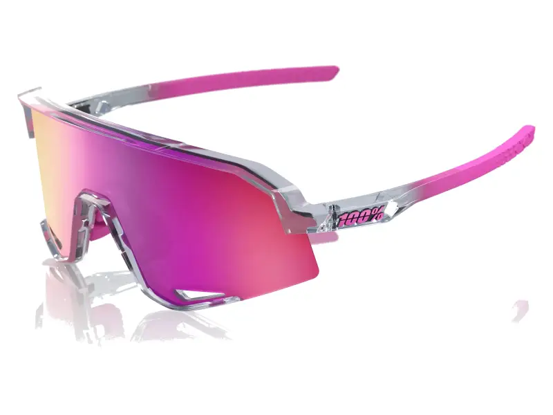 100 Percent "Slendale" Sunglasses - Multilayer Mirror Lens / Polished Translucent Grey