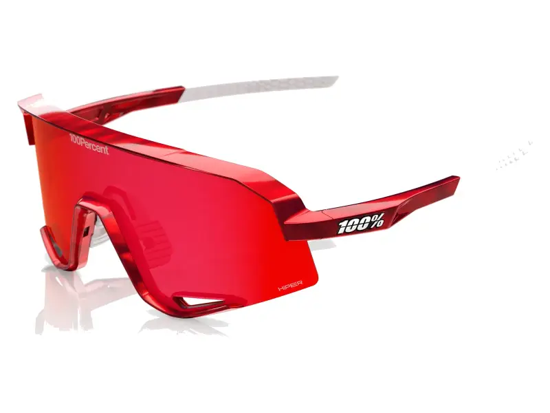 100 Percent "Slendale" Sonnenbrille - Pidcock HiPER Red Mirror Lens / Gloss Red Holographic