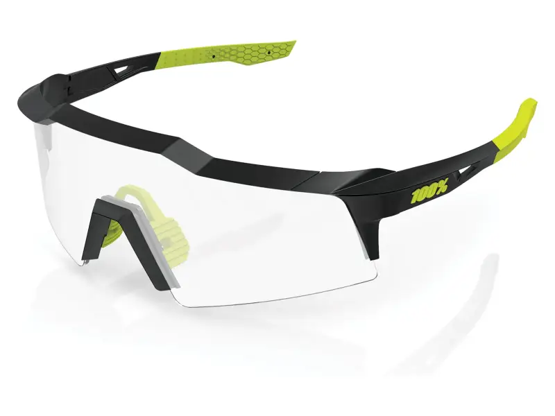 100 Percent "Speedcraft SL" Sunglasses - Photochromic Lens / Gloss Black