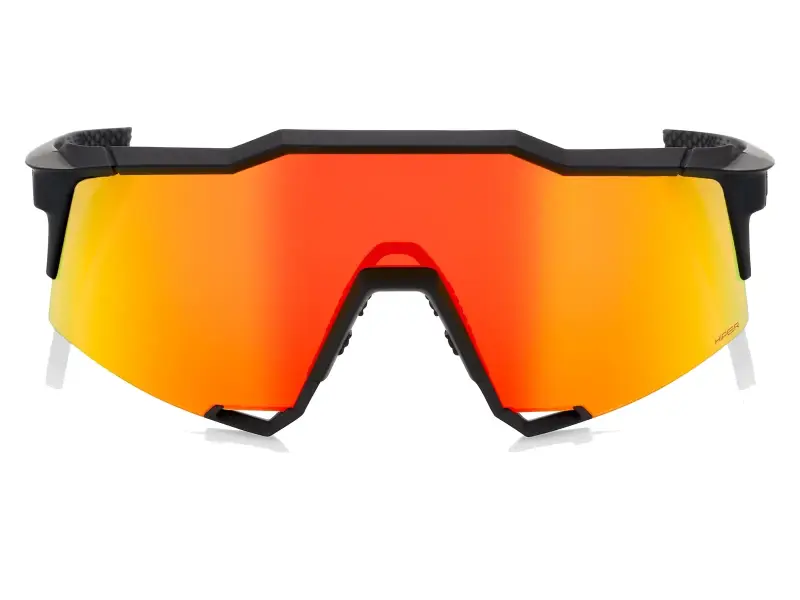 100 Percent "Speedcraft" Sunglasses, HiPER Mirror Lens / Soft Tact Black