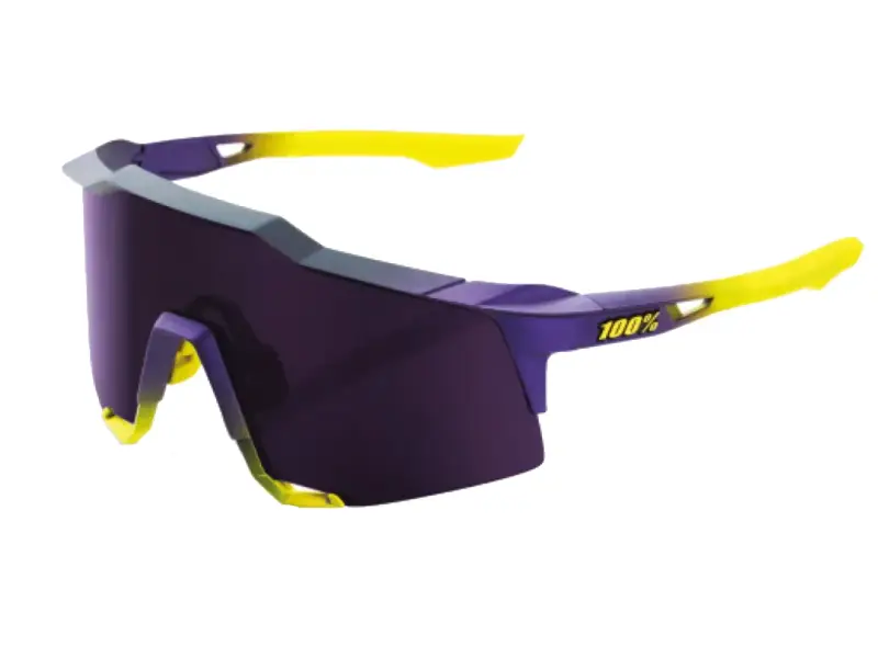 100 Percent "Speedcraft" Sunglasses - Smoke Lens / Purple