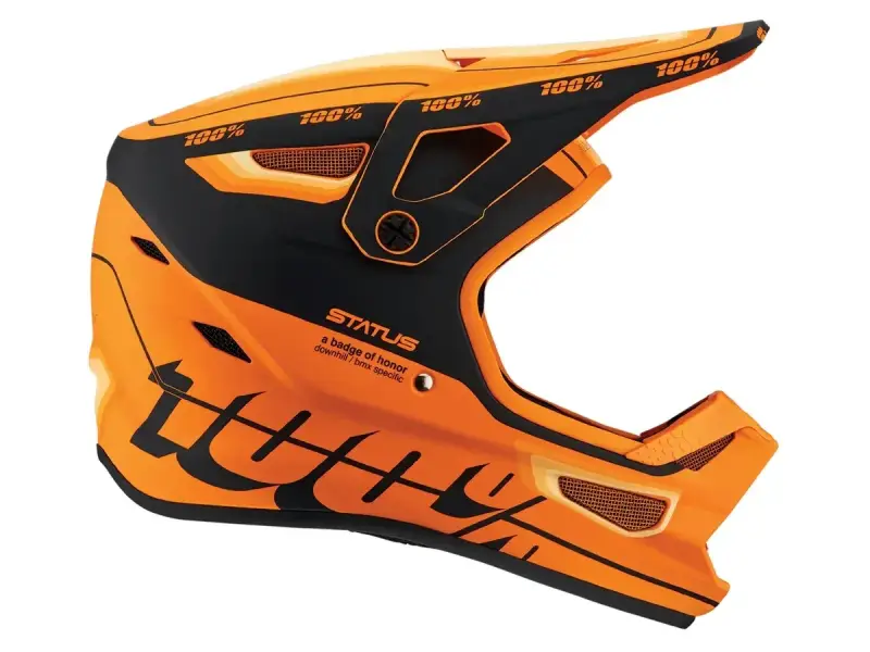 100 Percent "Status BMX/Downhill" Fullface Helmet - Topenga/Orange/Black